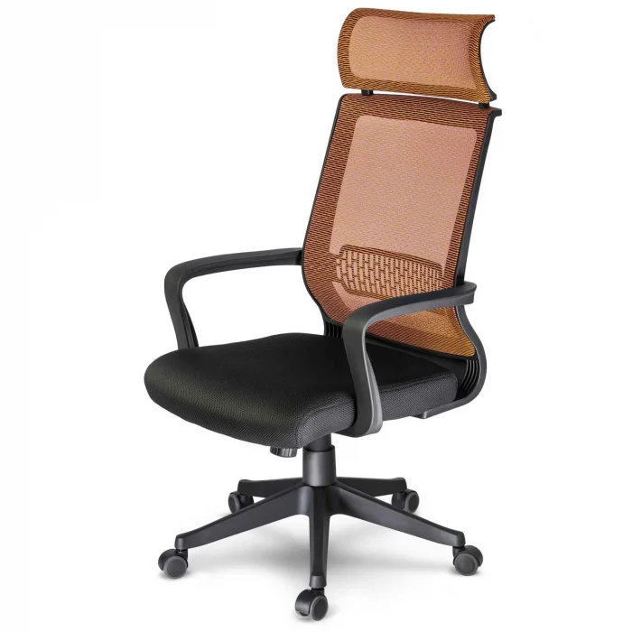 Крісло офісне, мікросітчасте поворотне крісло Nosberg - механізм НАХИЛУ - Зображення 4