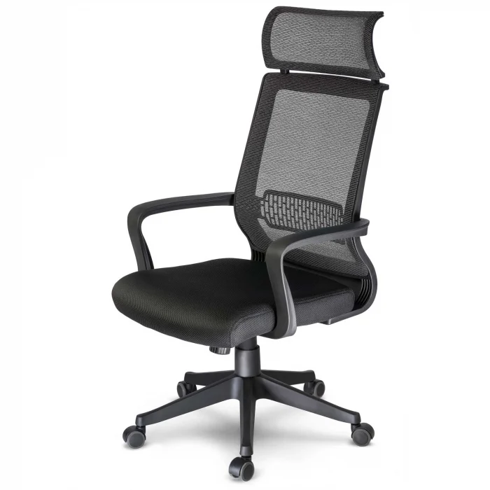 Крісло офісне мікросітчасте поворотне  Nosberg - механізм НАХИЛУ - Зображення 4