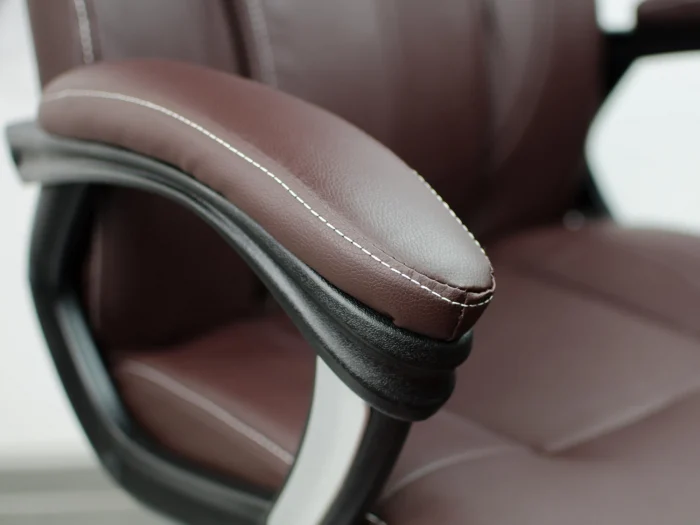 Коричневе шкіряне офісне крісло Sofotel EG-222 - Зображення 6