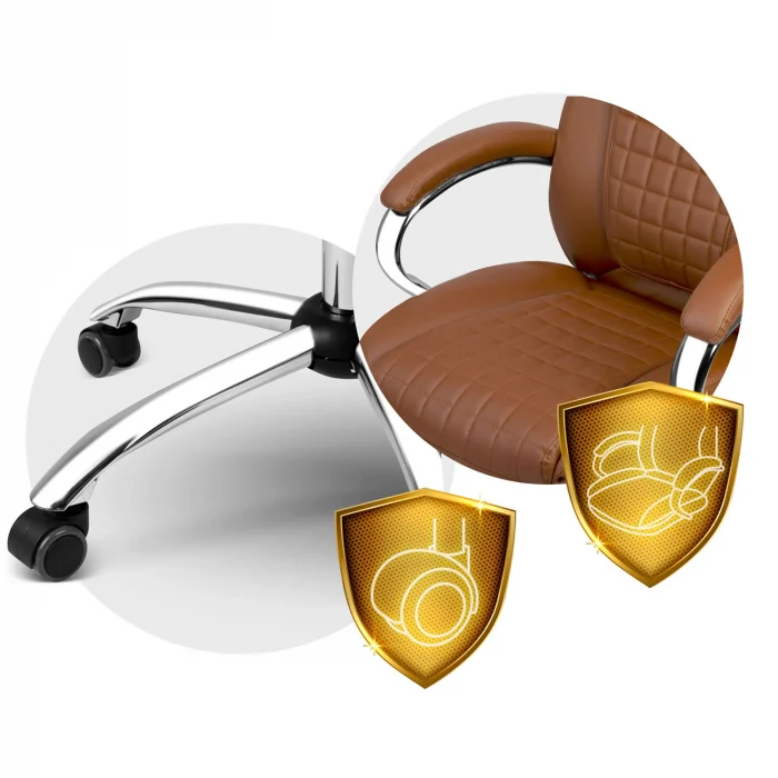 Офісне крісло Sofotel Batory - коричневе - 240803 - Зображення 7