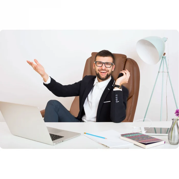 Офісне крісло Sofotel Batory - коричневе - 240803 - Зображення 13