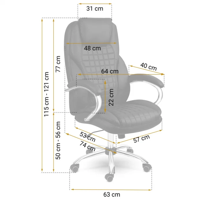 Крісло офісне Sofotel Batory - чорний - 240800 - Зображення 10