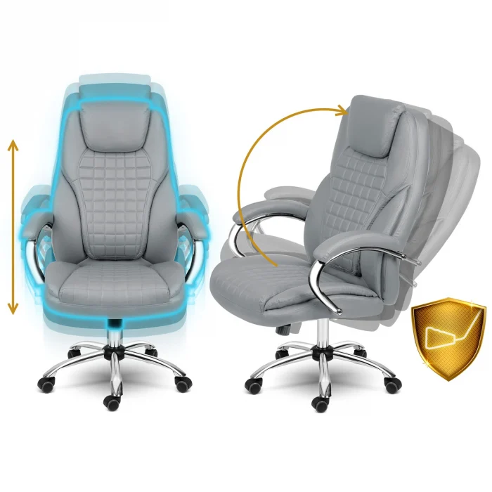 Офісне крісло Sofotel Batory - світло-сіре - Зображення 6