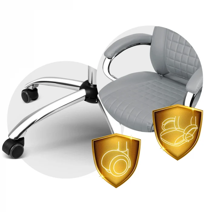 Офісне крісло Sofotel Batory - світло-сіре - Зображення 7