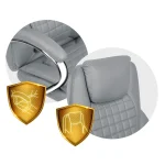 Офісне крісло Sofotel Batory - світло-сіре - Зображення 8