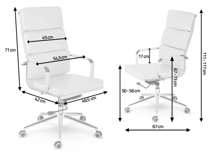 Офісне крісло Sofatel Ryokan біле - Зображення 10
