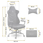 Крісло офісне Sofotel Werona - чорне - 2580 - Зображення 9