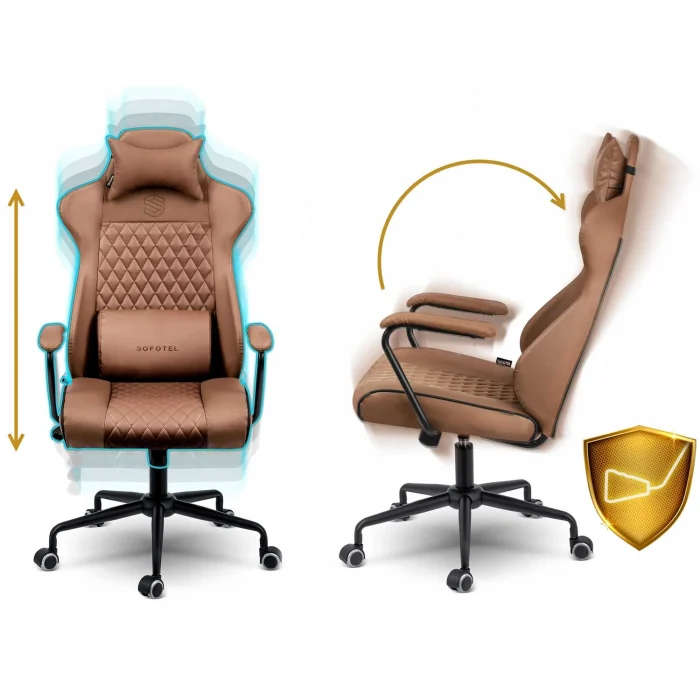 Офісне крісло Sofotel Werona - коричневе - 2582 - Зображення 8