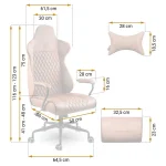 Офісне крісло Sofotel Werona - коричневе - 2582 - Зображення 10