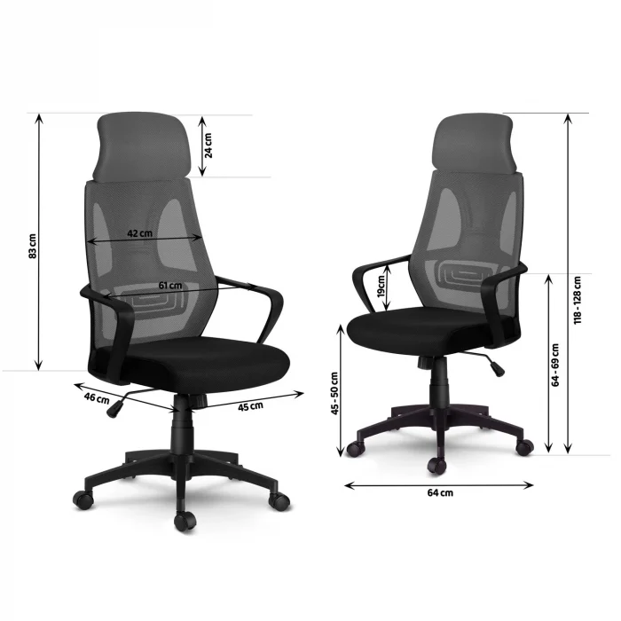 fotel-biurowy-z-mikrosiatka-p_16261 Крісло офісне з мікросіткою Прага - сіре - Зображення 7