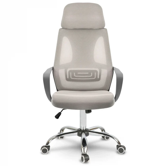 Офісне крісло мікросітка Прага - світло-сіре - Зображення 2