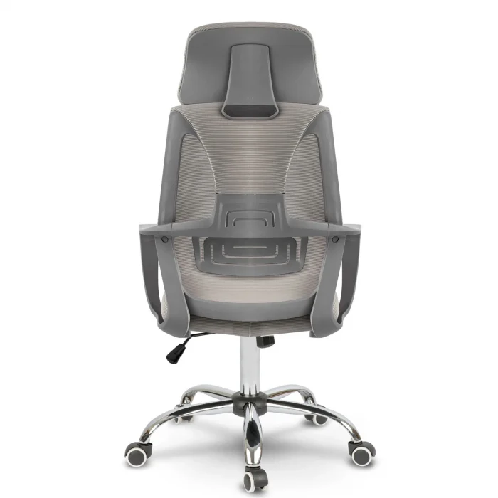 Офісне крісло мікросітка Прага - світло-сіре - Зображення 5