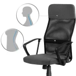 Офісне крісло Sofatel Sydney з мікросітки темно-сірий - Зображення 6