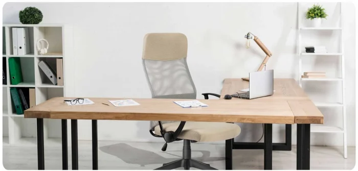 Бежеве офісне крісло з мікросітки Sofatel Sydney - Зображення 7