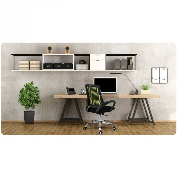 Офісне крісло Sofotel Denar з мікросітки зелене - Зображення 9