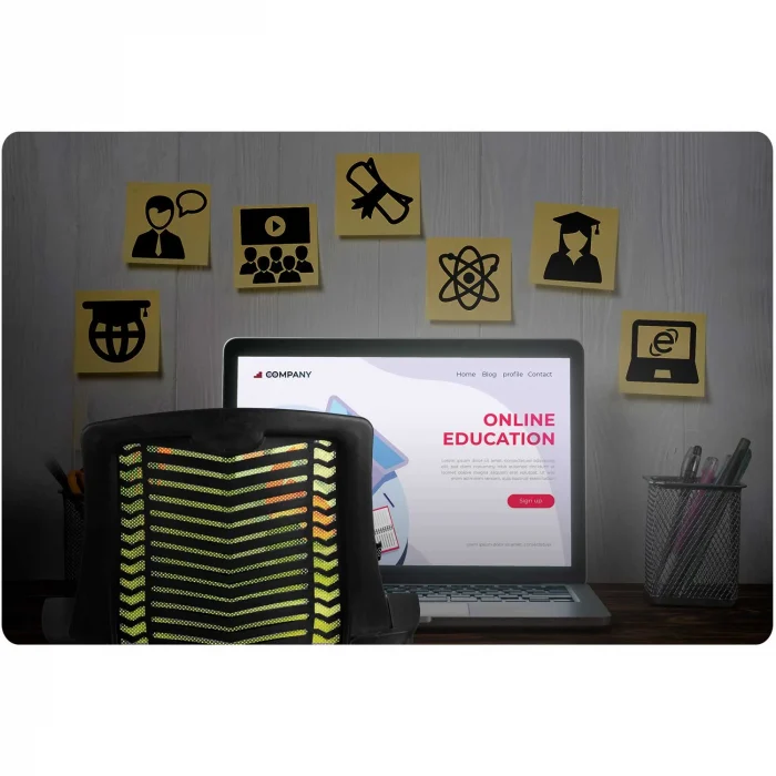 Офісне крісло Sofotel Denar з мікросітки зелене - Зображення 10