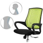 Офісне крісло Sofotel Denar з мікросітки зелене - Зображення 11