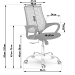 Офісне крісло Sofotel Denar з мікросітки зелене - Зображення 15
