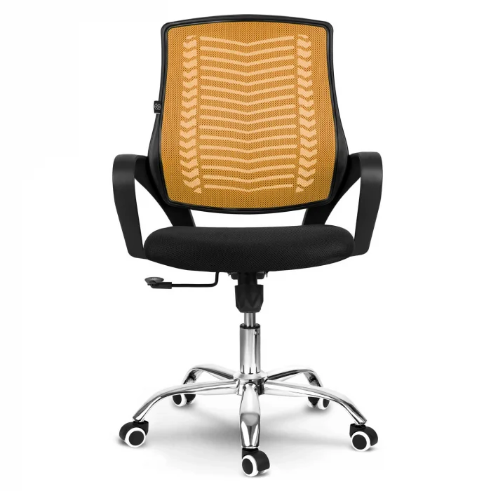 Офісне крісло Sofotel Denar оранжеве з мікросітки - Зображення 2