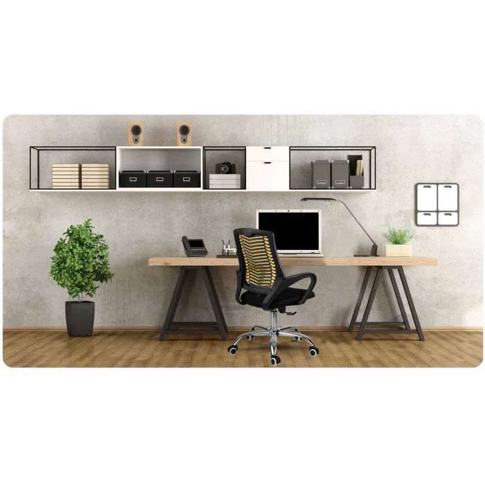 Офісне крісло Sofotel Denar оранжеве з мікросітки - Зображення 8