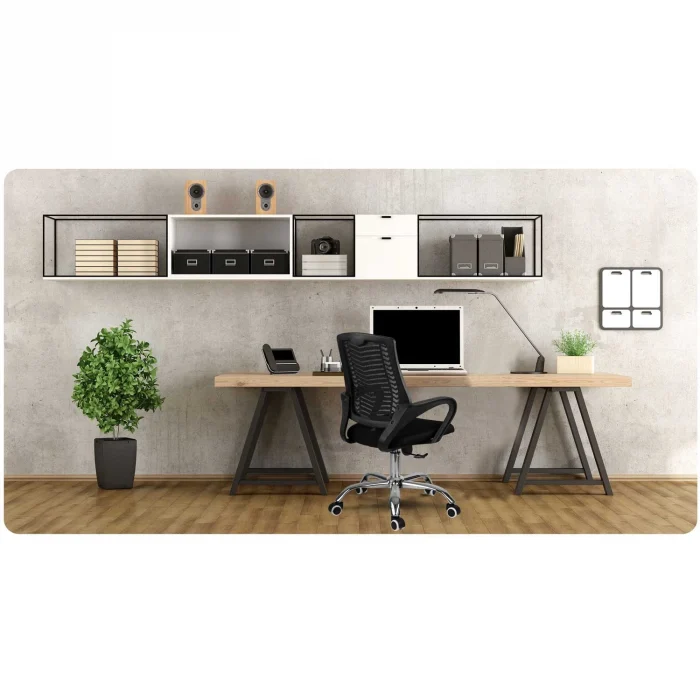 Офісне крісло Sofotel Denar з мікросітки, чорне - Зображення 8