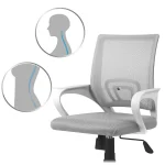 Офісне крісло Sofotel Latok з мікросітки світло-сірий - Зображення 10