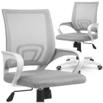 Офісне крісло Sofotel Latok з мікросітки світло-сірий