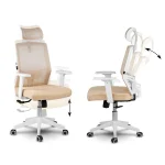 Офісне крісло Sofotel Rotar бежеве з мікросітки - Зображення 10