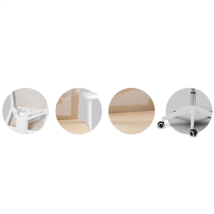 Офісне крісло Sofotel Rotar бежеве з мікросітки - Зображення 14