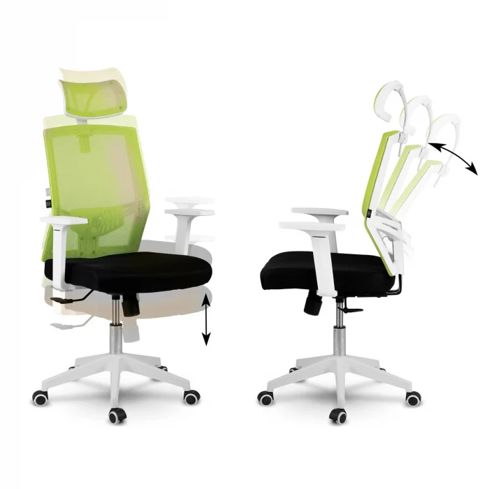 Офісне крісло Sofotel Rotar з мікросітки зелене - Зображення 14