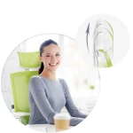 Офісне крісло Sofotel Rotar з мікросітки зелене - Зображення 16