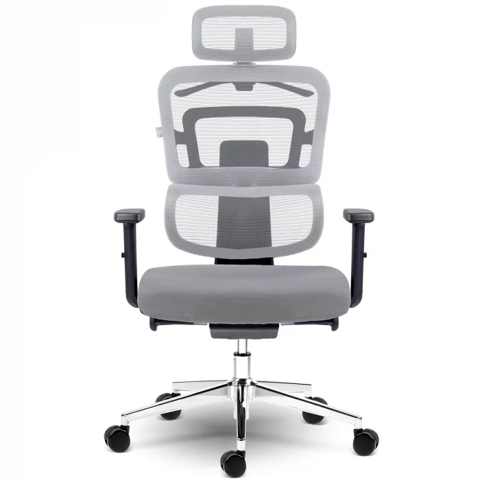 Офісне крісло Sofotel Nicea сіре з мікросітки - Зображення 5