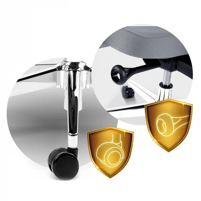 Офісне крісло Sofotel Nicea сіре з мікросітки - Зображення 13