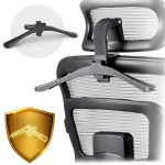 Офісне крісло Sofotel Nicea сіре з мікросітки - Зображення 15