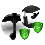 Офісне крісло Sofotel Haga з мікросітки чорне - Зображення 6