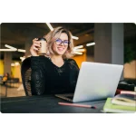 Офісне крісло Sofotel Haga з мікросітки чорне - Зображення 12