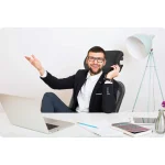 Офісне крісло Sofotel Ryga з мікросітки чорне - Зображення 8