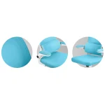 Офісне крісло Sofotel Formax синє з мікросітки - Зображення 7