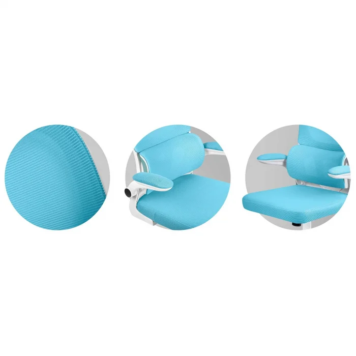 Офісне крісло Sofotel Formax синє з мікросітки - Зображення 7