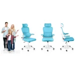 Офісне крісло Sofotel Formax синє з мікросітки - Зображення 10