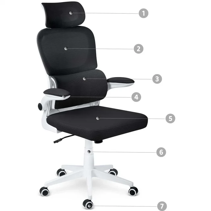 Офісне крісло Sofotel Formax з мікросітки, чорне - Зображення 7