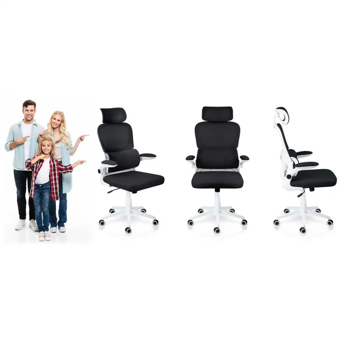 Офісне крісло Sofotel Formax з мікросітки, чорне - Зображення 12