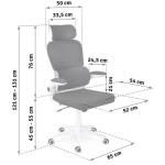 Офісне крісло Sofotel Formax з мікросітки, чорне - Зображення 15