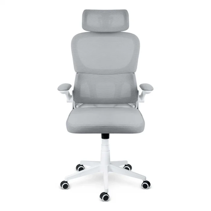 Офісне крісло Sofotel Formax з мікросітки сіре - Зображення 4
