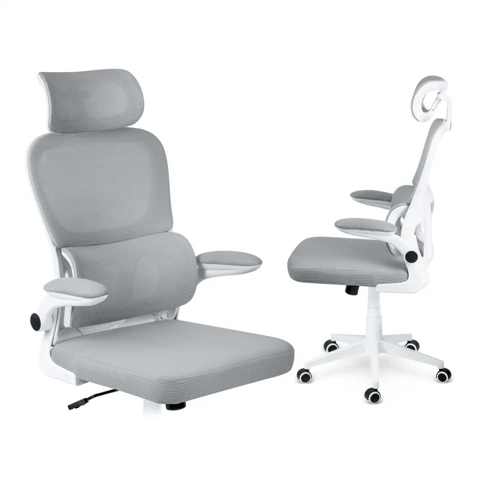 Офісне крісло Sofotel Formax з мікросітки сіре - Зображення 14