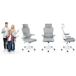 Офісне крісло Sofotel Formax з мікросітки сіре - Зображення 10