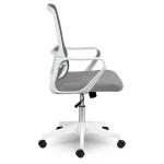 Офісне крісло Sofotel Wizo з мікросітки сіро-біле - Зображення 4