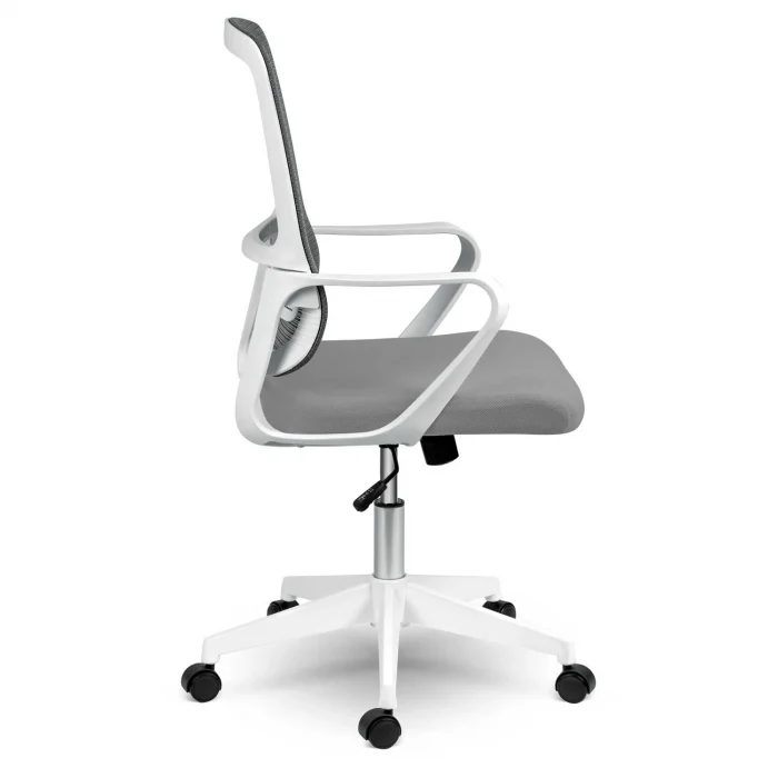 Офісне крісло Sofotel Wizo з мікросітки сіро-біле - Зображення 4