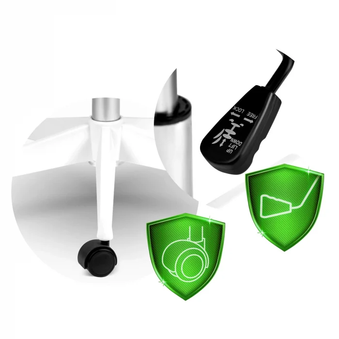 Офісне крісло Sofotel Wizo з мікросітки сіро-біле - Зображення 14