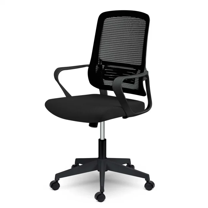 Офісне крісло Sofotel Wizo з мікросітки чорне - Зображення 4